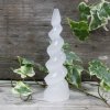 Selenitová Špirálová Veža - Roh Jednorožca - 15 cm (Varianta Roh Jednorožca - 15 cm)