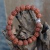 Rudraksha Mala Buddha Náramok - Prírodný