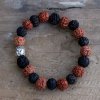 Rudraksha Mala Buddha Náramok - Mix