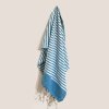 Bavlnená Plážová Osuška - 100x180 cm - Nebeská modrá