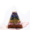 Orgonit Pyramída - Sedem Čakier Kvet Života - 7,5cm (Varianta Sedem Čakier Kvet Života - 7,5cm)