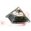 Orgonit Pyramída - Zelený Aventurín a Kvet Života - 70 mm (Varianta Zelený Aventurín a Kvet Života - 70 mm)