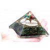 Orgonit Pyramída - Zelený Aventurín a Kvet Života - 70 mm