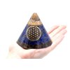 Orgonitový Kužeľ - Lapis Kvet života - Vložený Kryštál - 90 mm (Varianta Lapis Kvet života - Vložený Kryštál)