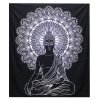 Black & White Prikrývka na Posteľ (Dvojlôžko) - Budha