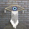 Ochranný Lapač Snov - Veľký - Macramé - Modrá / Biela / Čierna (Varianta Veľký - Macramé)