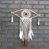 Ochranný Lapač Snov - Stredný - Macramé - Biela / Šedá / Hnedá (Varianta Stredný - Macramé)