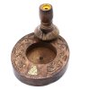 Stojan na Vonné Kužele "Tečúci Dym" - Mangové Drevo - Malý - Buddha (Varianta Mangové Drevo - Malý)