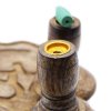 Stojan na Vonné Kužele "Tečúci Dym" - Mangové Drevo - Veľký - Hamsa (Varianta Mangové Drevo - Veľký)