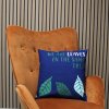 Bavlnená Obliečka na Vankúš s Potlačou - We are Leaves - Žltá, Modrá a Prírodná (Varianta We are Leaves - Žltá, Modrá a Prírodná)