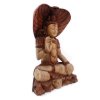 Ručne Vyrezávaná Socha Budhu - Shiva s Kobrou - 50cm (Varianta Shiva s Kobrou - 50cm)