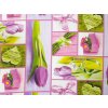 dekoracna latka ruzovy tulipan digitalna potlac 140 cm 40350624