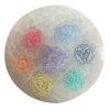 Malá Selenitová Podložka 8cm - Chakra - Farebná (Varianta Chakra  - Farebná)
