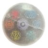 Stredná Selenitová Podložka 10cm - Chakra - Farebná (Varianta Chakra - Farebná)