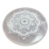 Stredná Selenitová Podložka 10cm - Lotus Mandala