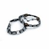 Magnetický Hematitový Náramok Shamballa - Kocky - Biely Jaspis (Varianta Kocky - Biely Jaspis)