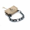 Magnetický Hematitový Náramok Shamballa - Kocky - Biely Jaspis (Varianta Kocky - Biely Jaspis)