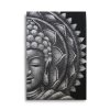 Šedý Budha Mandala Obraz 60x80cm
