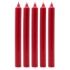 Stolové Sviečky Jednofarebné - Rustikálna Červená