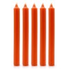Stolové Sviečky Jednofarebné - Rustikálna Oranžová