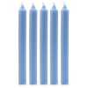 Stolové Sviečky Jednofarebné - Rustikálna Morská Modrá