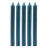 Stolové Sviečky Jednofarebné - Rustikálna Modrozelená
