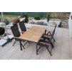 CONCEPT teak FSC - záhradné hliníkové polohovacie kreslo