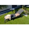 VENEDIG antracit - záhradné hliníkové ležadlo