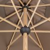 ALU WOOD 3,5 m - slnečník s kľučkou s ULTRA UV ochranou (Barvy slunečníků 820)