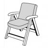 SPOT 3104 nízky - poduška na stoličku a kreslo