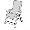 STAR 8041 vysoký - poduška na stoličku a kreslo