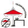 ALU EXPERT Teleskop 4 m - veľký záhradný slnečník (Barvy slunečníků 808)