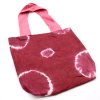 Prírodná Bavlnená Taška Tye-Dye (8oz) - 38x42x12cm - Gaštanové Krúžky - Ružové Ramienka (Varianta 38x42x12cm - Gaštanové Krúžky)