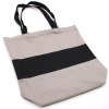 Dvojfarebná Bavlnená Taška – 38 x 42 x 12 cm – Sivá a Čierna – 10 oz (Varianta Dvojfarebná Bavlnená Taška – 38 x 42 x 12 cm – Sivá a Čierna – 10 oz)