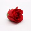 Mydlové Kvety pre Šikovné Ruky - Stredná Ruža - Červená s Čiernym Okrajom