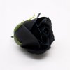 Mydlové Kvety pre Šikovné Ruky - Stredná Ruža - Čierna s Bielym Okrajom