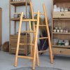 Veľký Teakový Rebrík - 1,5 m - Prírodný (Varianta 1,5 m - Prírodný)