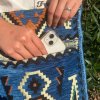 Kilim Festivalová Taška - Nebesky Modrá
