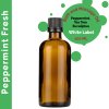 Kúpeľový a Masážny Olej Svieža Mäta - 100ml - Bez Etikety (Varianta 100ml - Bez Etikety)