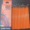 Ezoterické Magické Sviečky (balenie po 12 ks) - Oranžové - Sakrálna Čakra (Varianta Oranžové - Sakrálna Čakra)