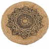 Prírodné Prestieranie - Juta 30 cm - Potlač Mandaly
