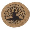 Prírodné Prestieranie - Juta 30 cm - Potlač Stromu Bodhi