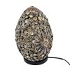 Boho Lampa z Morských Mušlí - Čokoládový Twist Ovál - 20cm (Varianta Čokoládový Twist Ovál - 20cm)