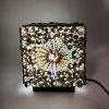 Boho Lampa z Morských Mušlí - Čokoládová Twist Kocka - 15cm (Varianta Čokoládová Twist Kocka - 15cm)