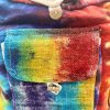 Tie Dye Konopná Študijná Taška s Predným Vreckom (Varianta Tie Dye Konopná Študijná Taška s Predným Vreckom)