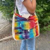 Tie Dye Konopná Študijná Taška s Predným Vreckom (Varianta Tie Dye Konopná Študijná Taška s Predným Vreckom)