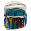 Tie Dye Stredný Konopný Batoh bez Potlače (Varianta Tie Dye Stredný Konopný Batoh bez Potlače)