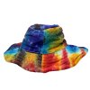 Záplatovaný a Drôtený Klobúk z Konope a Bavlny Boho Festival - Tie Dye