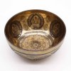 Tibetská Liečivá Gravírovaná Miska - 21cm - Óm a Budha (Varianta 21cm - Óm a Budha)