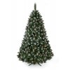 Vianočný stromček 1,8 m - Diamantová BOROVICA zasnežená so šiškami so stojanom